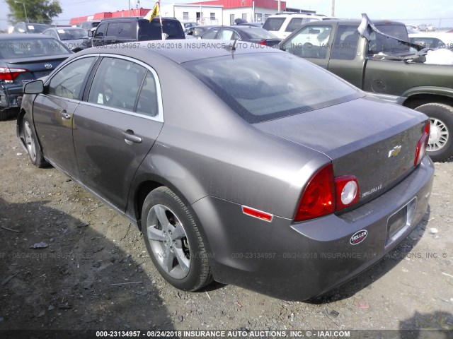 1G1ZC5E18BF385278 - 2011 CHEVROLET MALIBU 1LT ყავისფერი ფოტო 3