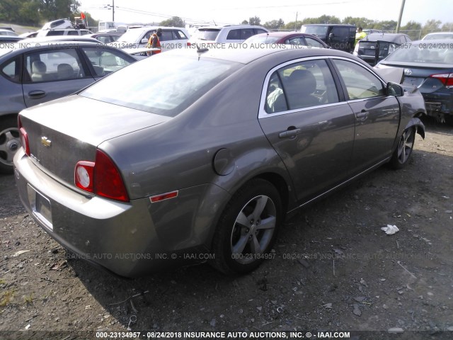1G1ZC5E18BF385278 - 2011 CHEVROLET MALIBU 1LT ყავისფერი ფოტო 4