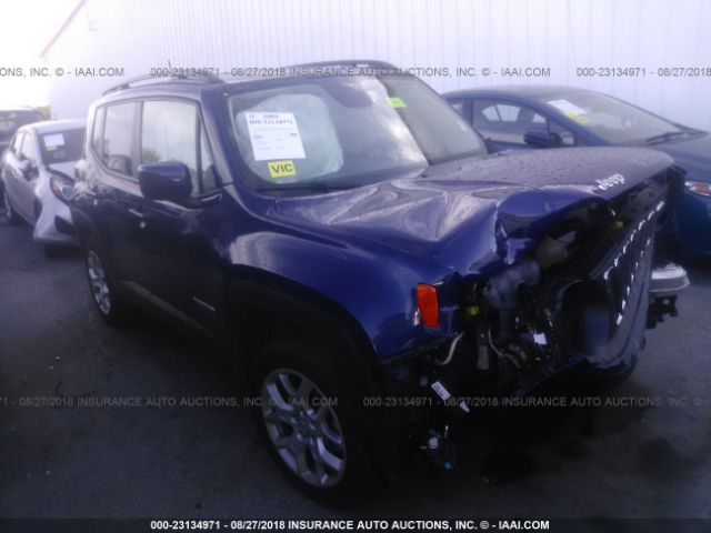 ZACCJABB7HPE79179 - 2017 JEEP RENEGADE LATITUDE BLUE photo 1