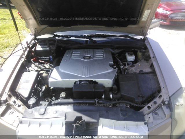 1G6DM57T060207356 - 2006 CADILLAC CTS TAN photo 10