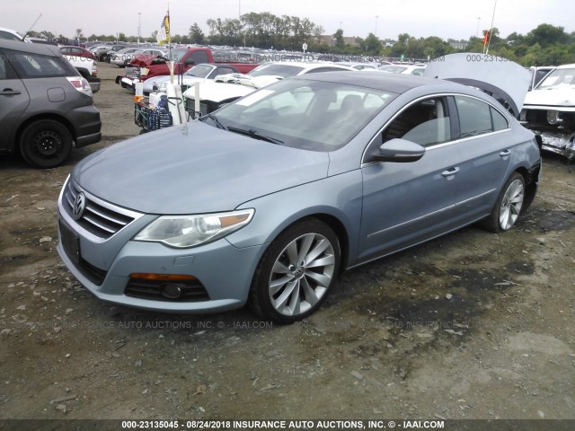 WVWEU73C69E540736 - 2009 VOLKSWAGEN CC Light Blue photo 2