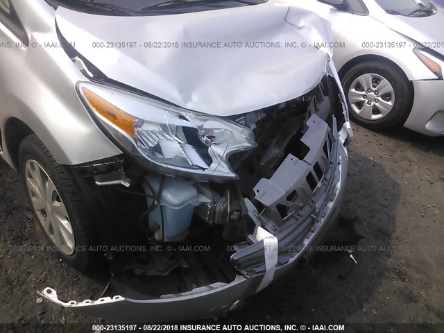 3N1CE2CP2FL418058 - 2015 NISSAN VERSA NOTE S/S PLUS/SV/SL/SR SILVER photo 6