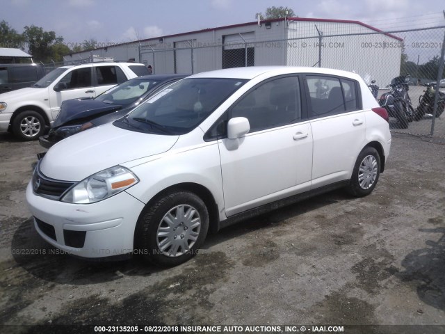 3N1BC1CP9CK203161 - 2012 NISSAN VERSA S/SL WHITE photo 2