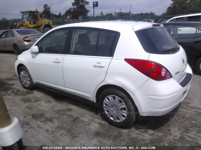 3N1BC1CP9CK203161 - 2012 NISSAN VERSA S/SL WHITE photo 3