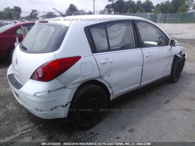 3N1BC1CP9CK203161 - 2012 NISSAN VERSA S/SL WHITE photo 4