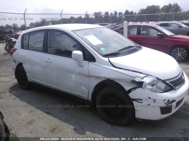 3N1BC1CP9CK203161 - 2012 NISSAN VERSA S/SL WHITE photo 6