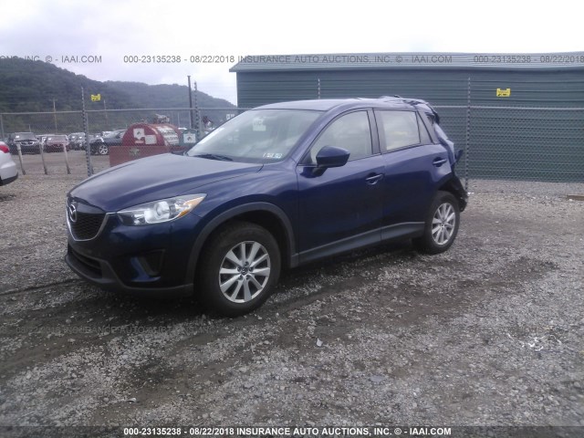 JM3KE4BE1D0108604 - 2013 MAZDA CX-5 SPORT BLUE photo 2