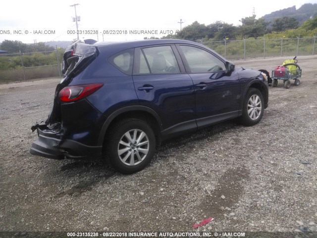 JM3KE4BE1D0108604 - 2013 MAZDA CX-5 SPORT BLUE photo 4