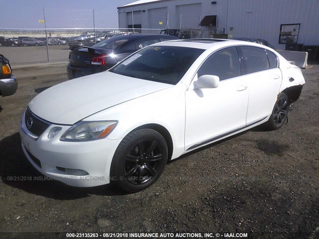 JTHCH96S860020779 - 2006 LEXUS GS GENERATION 200 300 WHITE photo 2