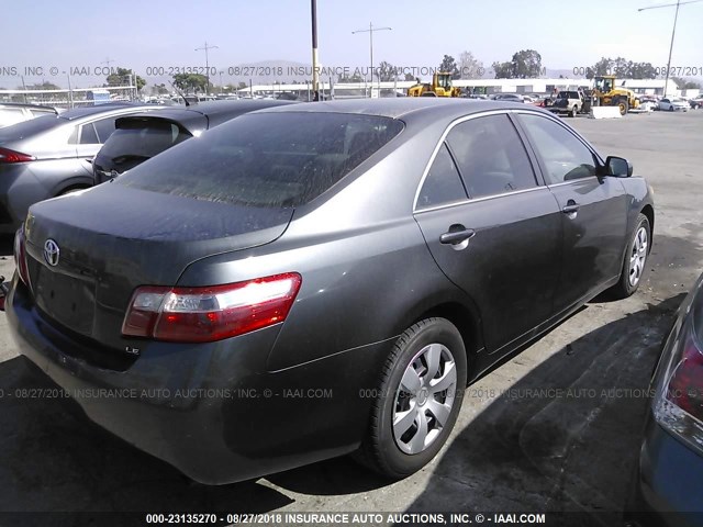 4T4BE46K19R118107 - 2009 TOYOTA CAMRY SE/LE/XLE GRAY photo 4