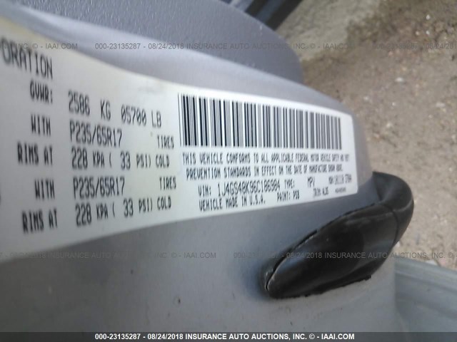 1J4GS48K96C186984 - 2006 JEEP GRAND CHEROKEE LAREDO/COLUMBIA/FREEDOM 银色 照片 9
