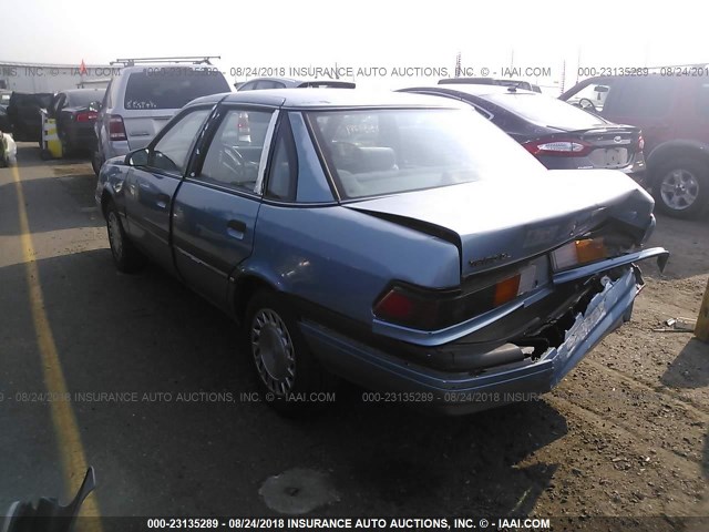 1FACP36X3MK137108 - 1991 FORD TEMPO GL BLUE photo 3