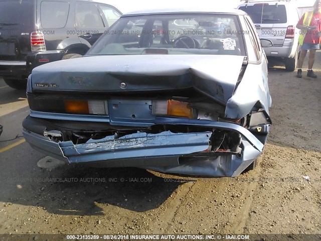 1FACP36X3MK137108 - 1991 FORD TEMPO GL BLUE photo 6