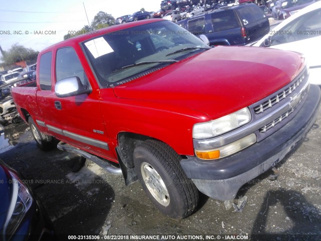 1GCEK19T71E147066 - 2001 CHEVROLET SILVERADO K1500 RED photo 1