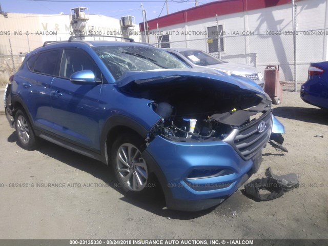 KM8J3CA45HU481975 - 2017 HYUNDAI TUCSON LIMITED/SPORT AND ECO/SE BLUE photo 1