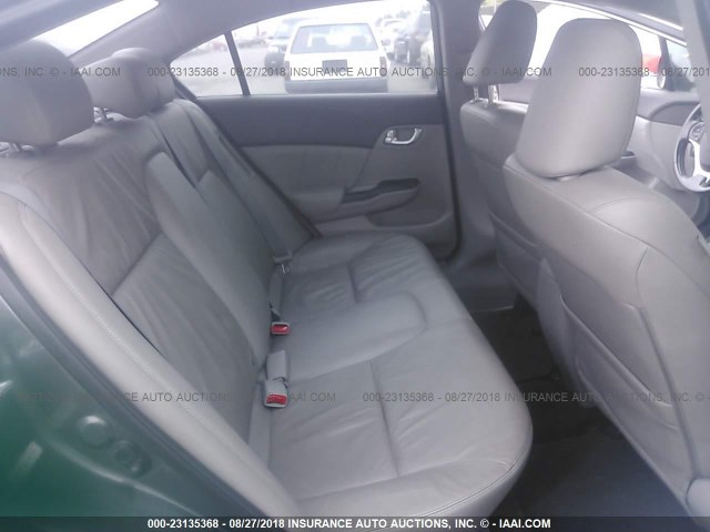 JHMFB4F31CS004160 - 2012 HONDA CIVIC HYBRID L GRAY photo 8