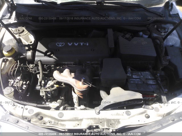 4T1BE46K07U600283 - 2007 TOYOTA CAMRY NEW GENERAT CE/LE/XLE/SE WHITE photo 10