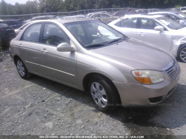 KNAFE121975455978 - 2007 KIA SPECTRA EX/LX TAN photo 1