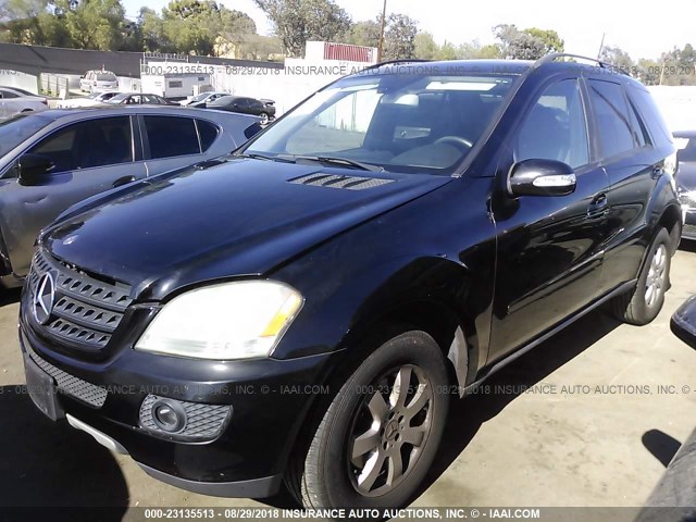 4JGBB86EX6A147865 - 2006 MERCEDES-BENZ ML 350 BLACK photo 2