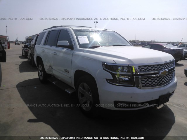 1GNSCBKC4HR330970 - 2017 CHEVROLET TAHOE C1500 LT WHITE photo 1