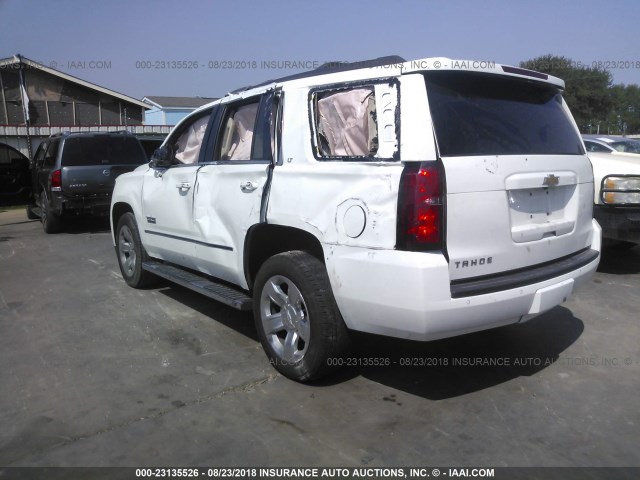 1GNSCBKC4HR330970 - 2017 CHEVROLET TAHOE C1500 LT WHITE photo 3