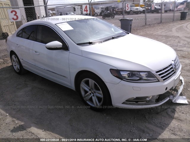 WVWBN7AN3DE554011 - 2013 VOLKSWAGEN CC SPORT WHITE photo 1