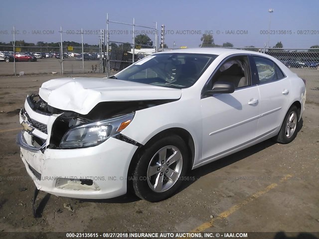 1G11B5SA8DF201805 - 2013 CHEVROLET MALIBU LS თეთრი ფოტო 2