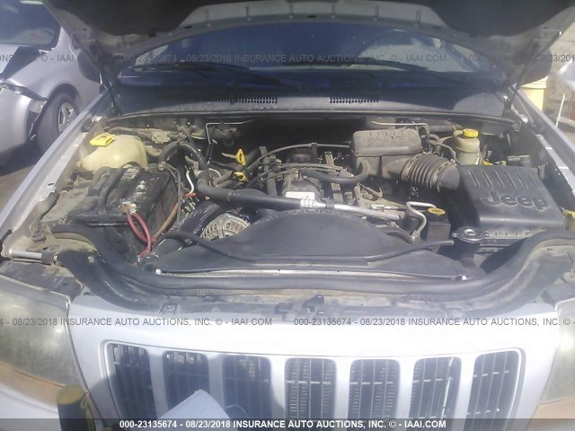 1J8GX48S94C213775 - 2004 JEEP GRAND CHEROKEE LAREDO/COLUMBIA/FREEDOM 银色 照片 10