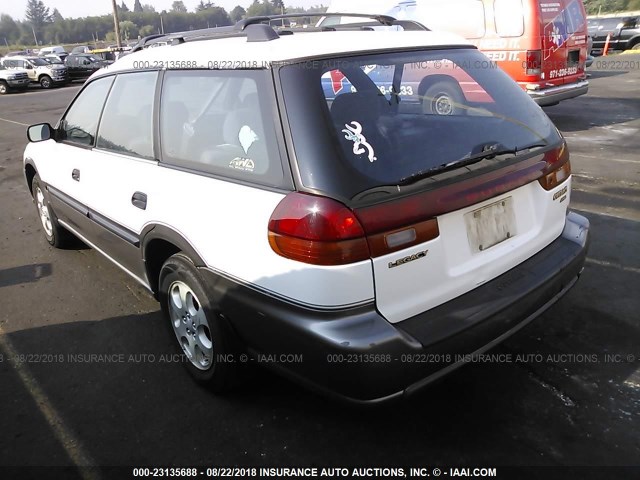 4S3BG6855X7608525 - 1999 SUBARU LEGACY OUTBACK/SSV/LIMITED/30TH WHITE photo 3