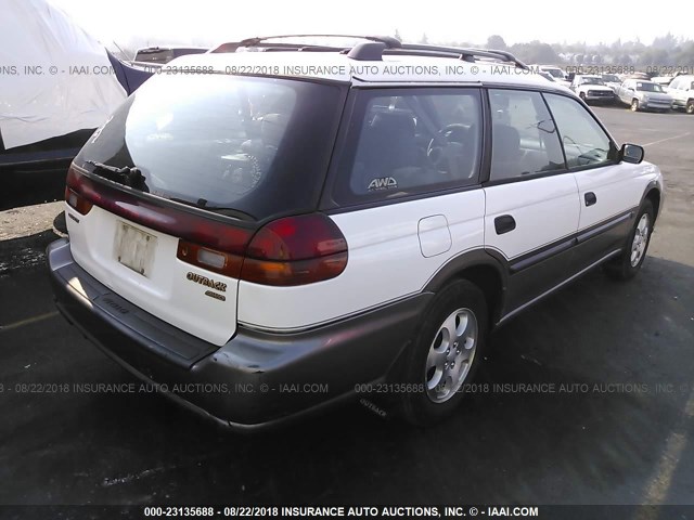 4S3BG6855X7608525 - 1999 SUBARU LEGACY OUTBACK/SSV/LIMITED/30TH WHITE photo 4
