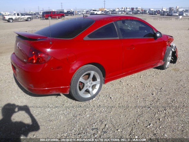 1G2AN18B787116420 - 2008 PONTIAC G5 GT RED photo 4