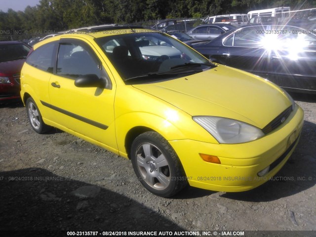 3FAFP31373R106133 - 2003 FORD FOCUS ZX3 YELLOW photo 1