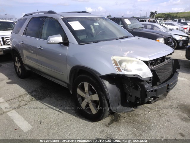 1GKKRRED1CJ396683 - 2012 GMC ACADIA SLT-1 Argent photo 1