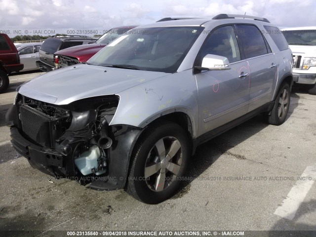 1GKKRRED1CJ396683 - 2012 GMC ACADIA SLT-1 Argent photo 2
