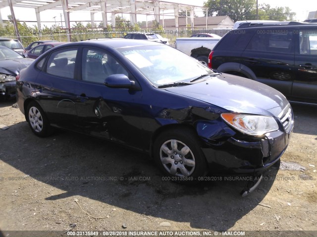 KMHDU46D59U690675 - 2009 HYUNDAI ELANTRA GLS/SE BLUE photo 1