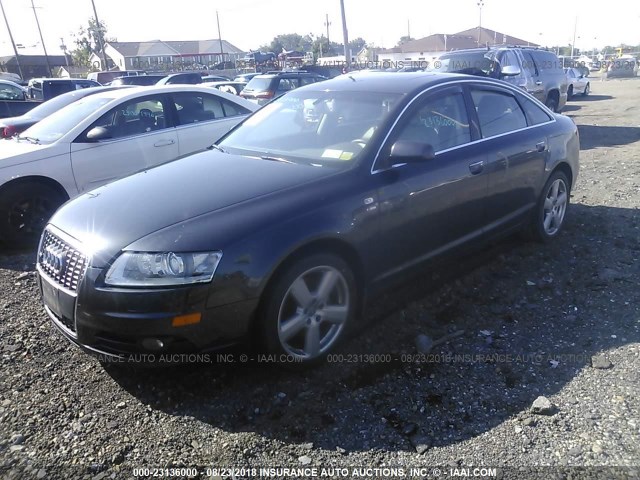 WAUDH74F88N047449 - 2008 AUDI A6 3.2 QUATTRO GRAY photo 2