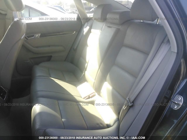 WAUDH74F88N047449 - 2008 AUDI A6 3.2 QUATTRO GRAY photo 8