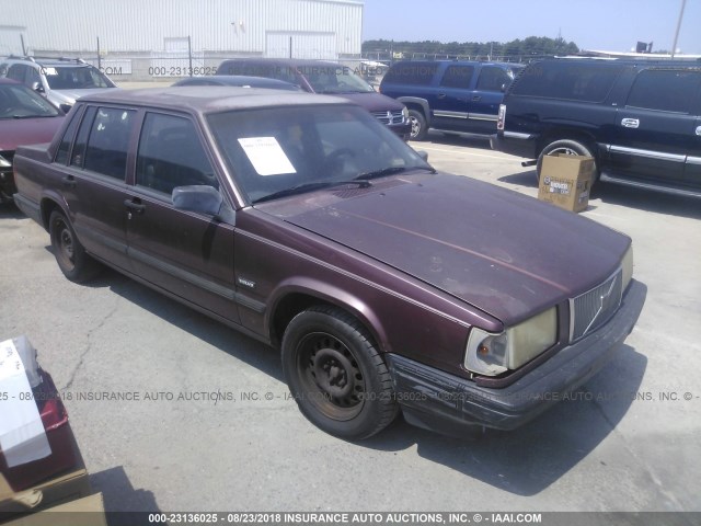 YV1FA8841M2530351 - 1991 VOLVO 740 BURGUNDY photo 1