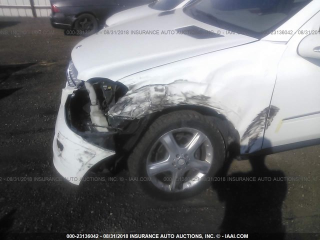 4JGBB86E38A359624 - 2008 MERCEDES-BENZ ML 350 WHITE photo 6