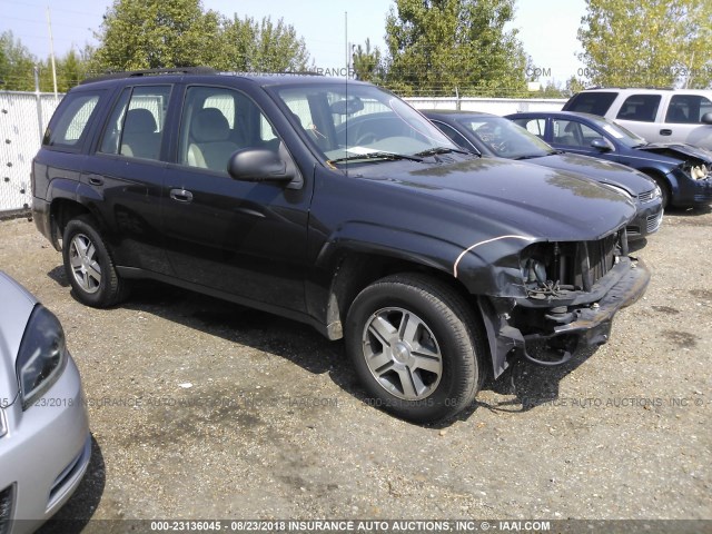 1GNDT13S662288803 - 2006 CHEVROLET TRAILBLAZER LS/LT BLACK photo 1