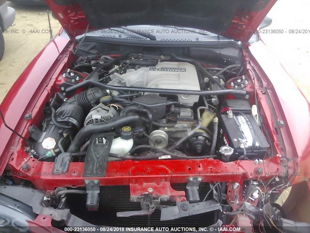 1FALP42D0SF188802 - 1995 FORD MUSTANG COBRA SVT RED photo 10