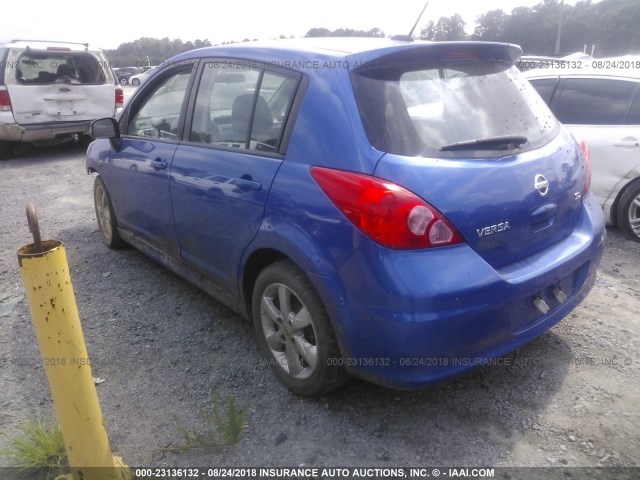 3N1BC1CPXBL432893 - 2011 NISSAN VERSA S/SL BLUE photo 3