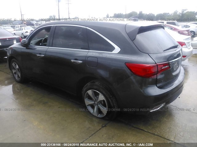 5FRYD4H25EB042580 - 2014 ACURA MDX GRAY photo 3