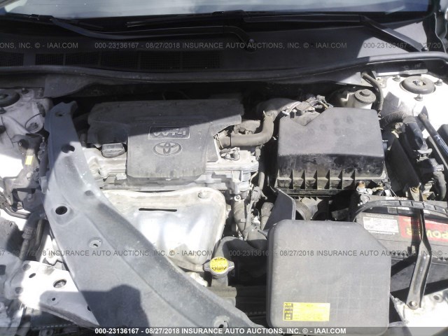 4T1BF1FK0CU136837 - 2012 TOYOTA CAMRY SE/LE/XLE 白色 照片 10