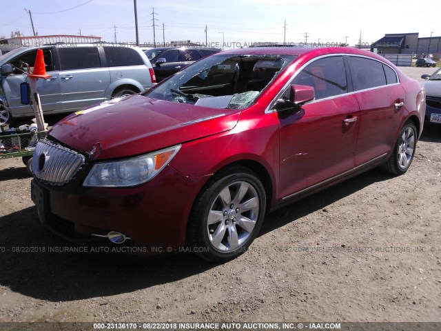 1G4GH5E34CF320281 - 2012 BUICK LACROSSE PREMIUM MAROON photo 2