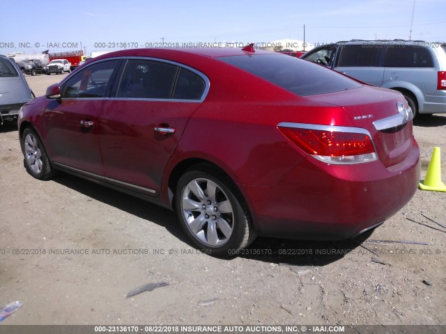 1G4GH5E34CF320281 - 2012 BUICK LACROSSE PREMIUM MAROON photo 3