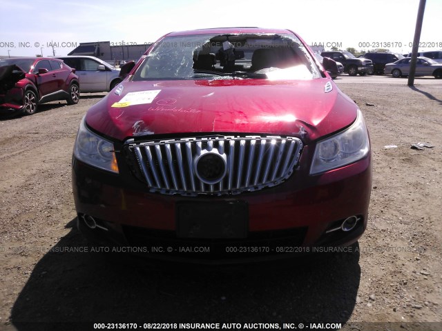 1G4GH5E34CF320281 - 2012 BUICK LACROSSE PREMIUM MAROON photo 6