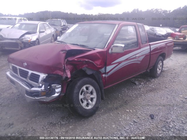 1N6SD16S9TC361366 - 1996 NISSAN TRUCK KING CAB SE/KING CAB XE RED photo 2