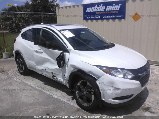 3CZRU5H70JM701172 - 2018 HONDA HR-V EXL WHITE photo 6