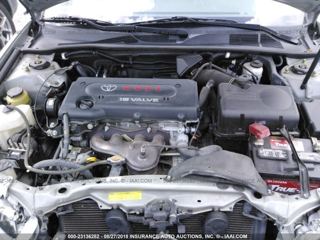4T1BE30K85U554850 - 2005 TOYOTA CAMRY LE/XLE/SE Сұр фото 10